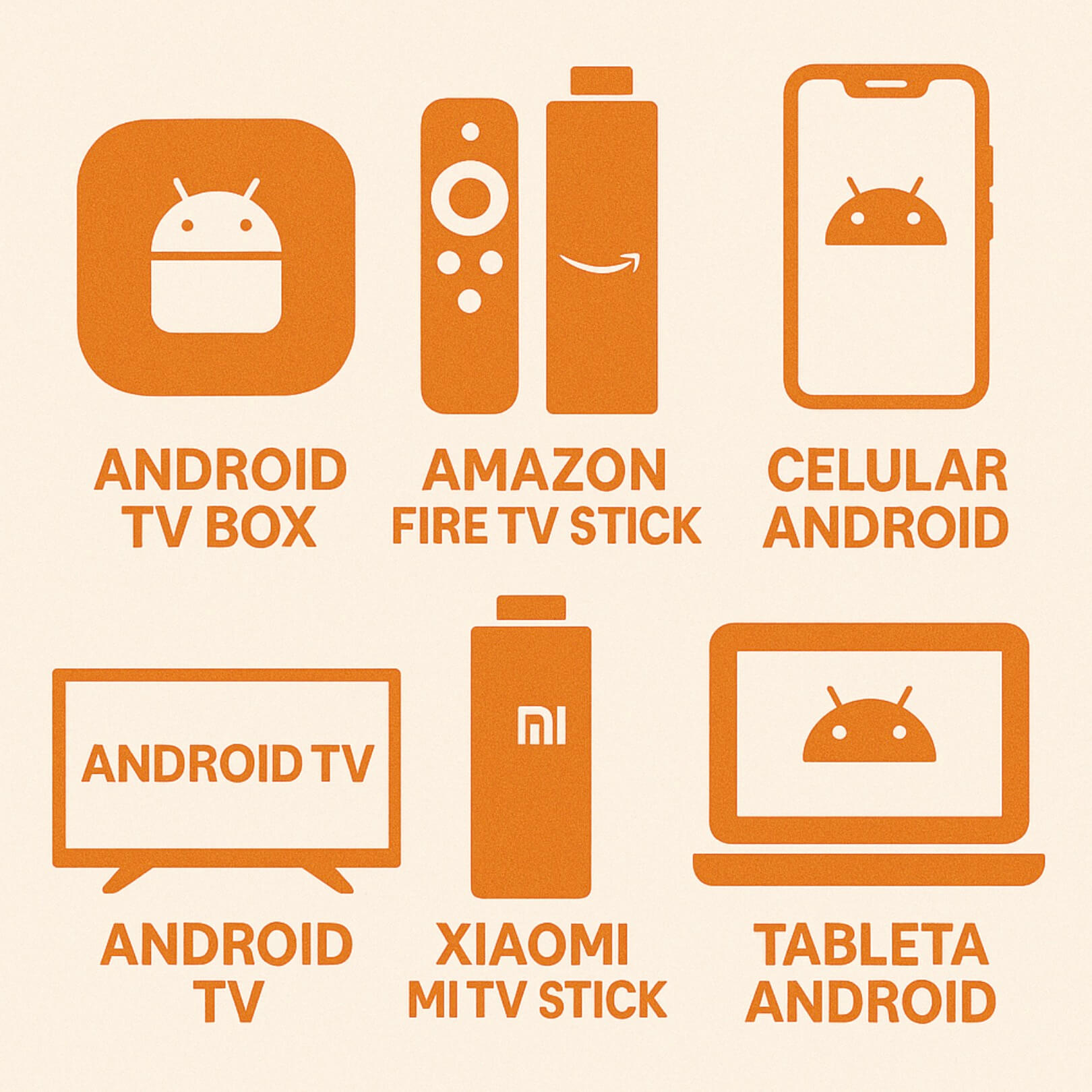 iconos de flujo tv